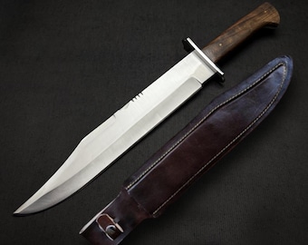 Handgemaakte Rob Zombie Halloween II Michael Myers Bowie-mesreplica met leren schede