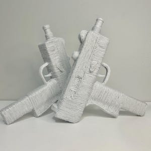 Firearm Fiber Sculpture: MAC-10 Diptych