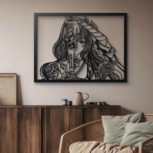 Unique Metal Wall Decor: Laser Cut Anime Art
