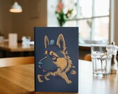 Portrait de chien à télécharger, décoration murale personnalisée, cadeau pour elle et lui, impression numérique pour maman et papa .