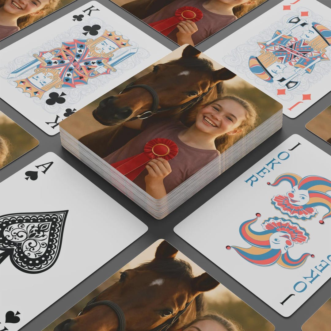 Custom Photo Playing Cards Anniversary Gift Playing Cards With Pictures ...