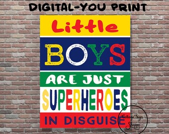 Boys Are Superheroes Etsy