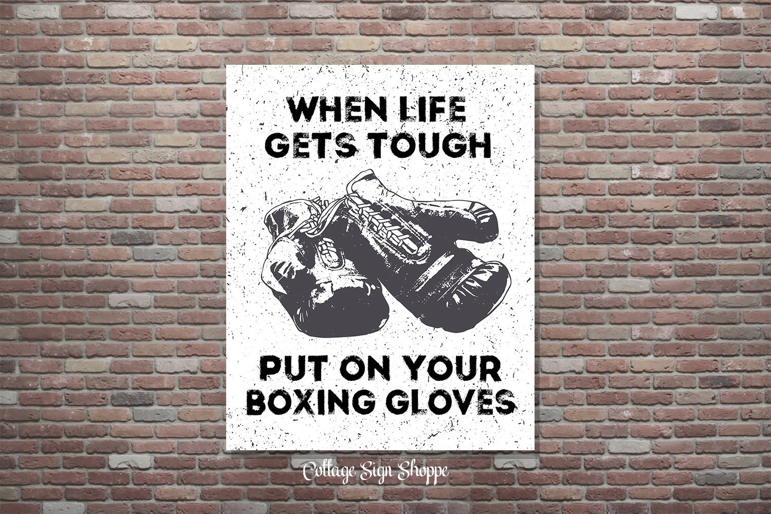 Boxing Quotes Life Quotes When Life Gets Tough Boxing Etsy