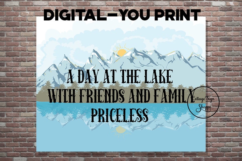 Lake Sign Lake House Sign Lake Wall Art Lake House Wall Etsy