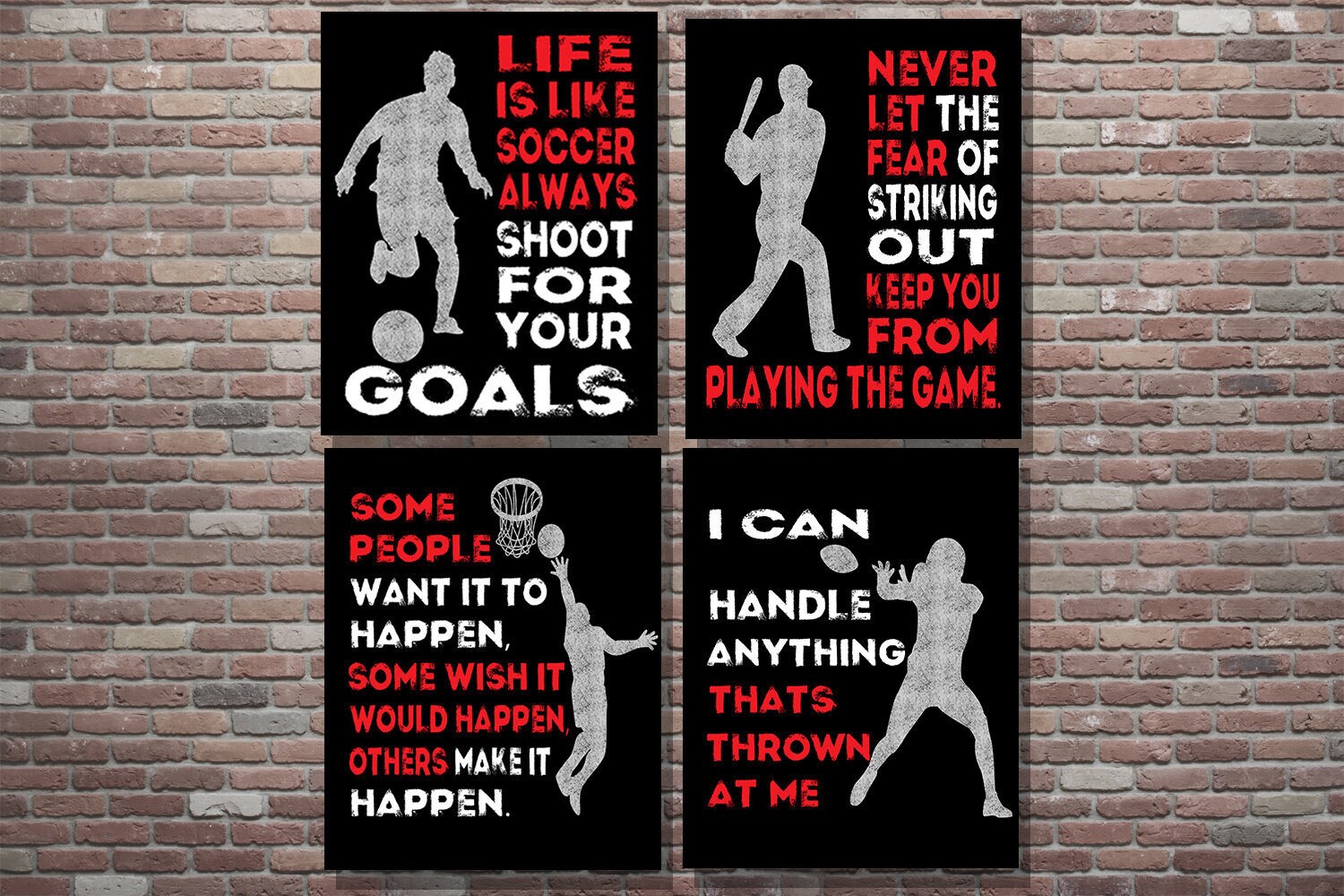 Sports Wall Decor Sports ThemeSports NurseryVintage Style Etsy