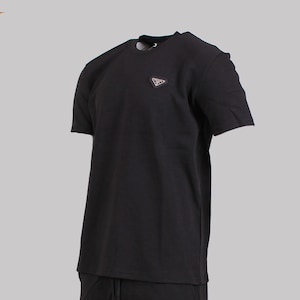 Vintage Prada Men Sport Set Cotton T-shirt + Shorts With Metal