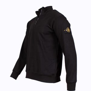 Vintage Stone Island-trui heren SI-katoenen trui kompas patch stijl kwartrits