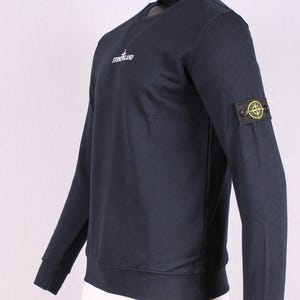 Herrtröja i bomull | Kompassmärkesmodell | Streetwear-tröja | Vinterlager | Urban modelook