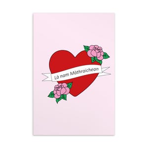 Cartão Postal Dia das Mães (Là nam Màthraichean Scottish Gaelic (Gàidhlig))