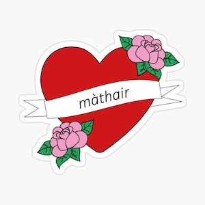 mãe (màthair é mãe em gaélico escocês (Gàidhlig)) adesivos sem bolhas