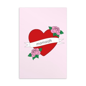 Cartão Postal mamaidh é mãe/mamãe/mamãe/mamãe/mamãe em gaélico escocês (Gàidhlig))