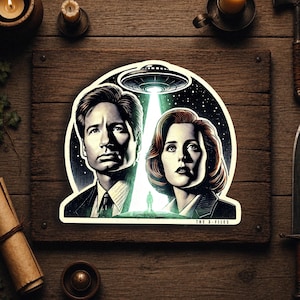 SCULLY & MULDER - The X-Files - Vinyl Sticker