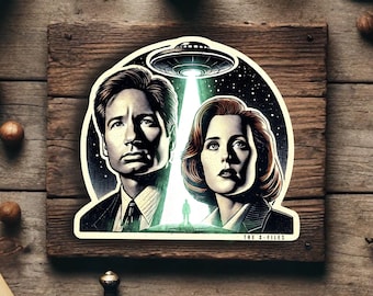 SCULLY & MULDER - The X-Files - Vinyl Sticker