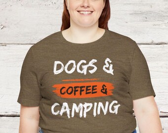 Maglietta da campeggio per mamma Maglietta da campeggio per camper con cani Maglietta da campeggio per caffè Maglietta da viaggio Maglietta da viaggio per camper Maglietta da campeggio per camper Maglietta da escursionismo