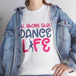 Dance Life Kids Heavy Cotton Tee Dancing Design for Girls Who Love to Dance Youth Dancer Gift