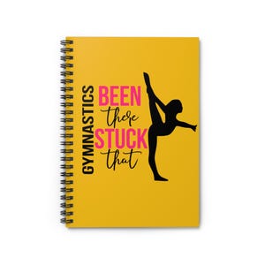 Spiral Notebook - Ruled Line Gymnastics Design for Mom Girl Instructor Teenager Gymnastics Gift