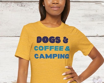 Maglietta da campeggio per mamma Maglietta da campeggio per camper con cani Maglietta da campeggio per caffè Maglietta da viaggio Maglietta da viaggio per camper Maglietta da campeggio per camper Maglietta da escursionismo