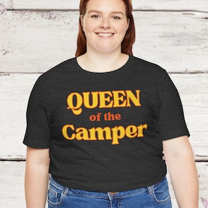 New Camper Queen Shirt RV Shirt Camping Shirt Glamping Queen Women Camping Gift Camper Shirt Travel Shirt Road Trip RV Gift RV Camping Shirt