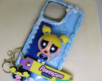 iPhone 15 pro Max Bubbles from Powerpuff girls phone case