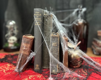 Vintage Spooky Gothic Book Stack - Halloween Styling Prop - Instant Mini Library - Decorative Book Stack - Photo Styling Prop - Samhain