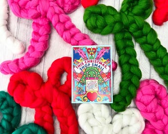 Large Crochet Bow Hanging Decoration for Tree, Wreath or Door
