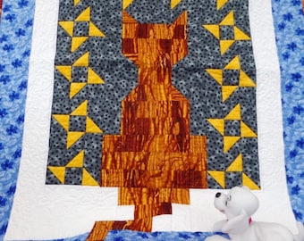 Window Cat Quilt Pattern Digital