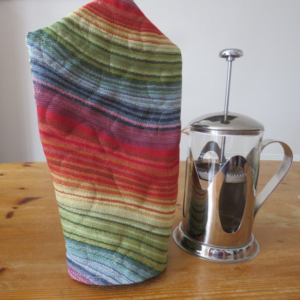 Rainbow Cafetiere Cosy - Houd uw koffie warm tijdens het zetten