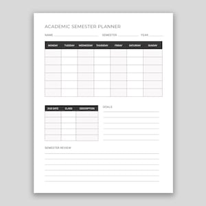 Pack de Plantillas de Estudio – Planner Diario, Calendario de Exámenes y Hoja Resumen | PDF Imprimible + Editable A4 y Carta