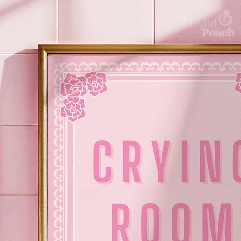 Crying Room Sign | Digital Art Print image 2