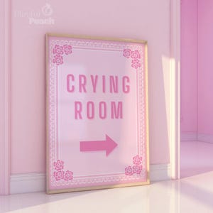 Crying Room Sign | Digital Art Print image 6