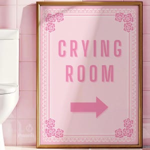 Crying Room Sign | Digital Art Print