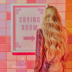 Crying Room Sign | Digital Art Print image 4