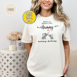 1st Mothers Day T-Shirt, Daisy Family Shirts, 1st Birthday Shirts For Mom, 1st Mothers Day as My Mummy, New Mom Gift, Mothers Day Tee -MD008