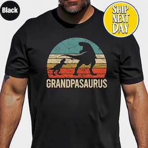 Grandpasaurus Shirt, Grandpa Dinosaur T-Shirt, Funny Gift For Husband Fathers Day Gift, Dadsaurus Shirt,  T-Rex Dinosaur Man Shirts -TC139