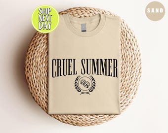 Cruel Summer T-shirt, Summer Vibes Shirt, Hello Summer, Lover T-Shirt, Retro Summer T-Shirt, Gift for Friend, Summer Tanks, Gifts Idea-TC014