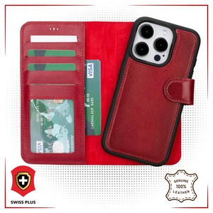 iPhone 16 Pro Max, Echtleder Hülle – iPhone 16 Serie, Magisch abnehmbares Design für Stil und Schutz.