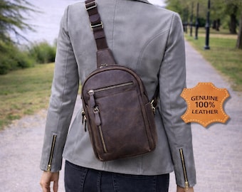 Personalisierte Echtleder Umhängetasche, Benutzerdefinierte Reiseschultertasche, Muttertagsgeschenk