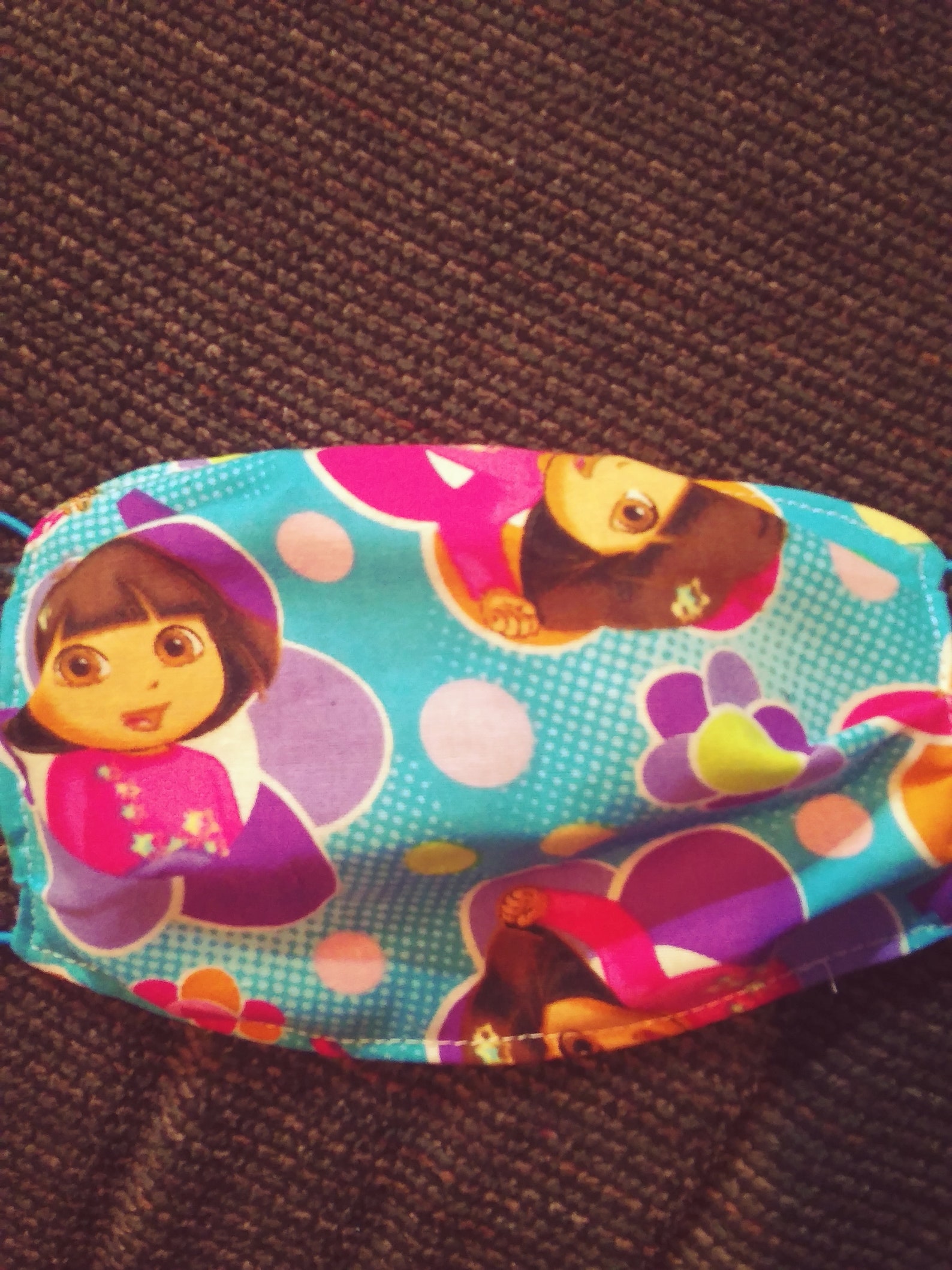 Child Dora face mask. Washable. 2ply | Etsy
