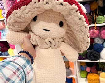 Giant Crochet Mushroom Doll: Cottage Core Forest Magic Companion