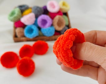 Discreet Anxiety Relief Crochet Toy, Emotional Support Quiet Fidget Toy, Fidget for Adult Desk Anxiety Relief