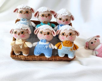 Personalized Jesus Lover Present, Meaningful Crochet Lamb Toy Reflecting Faith, Jesus Small Sheep Toys, Gift for Christian Boys