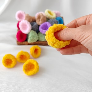Gul Fidget för Autism, ADHD och ångest, Färgskiftande Stressboll, Amigurumi Sensorisk Skrivbordsleksak, Fidget Sensoriska Leksaker för Elever