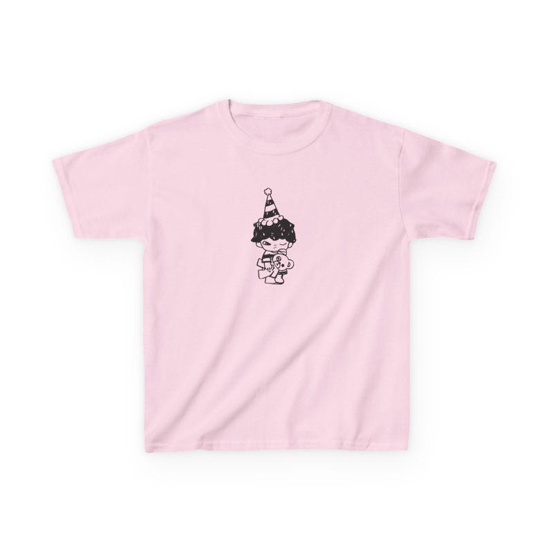 Hirono Baby Tee - Y2K Vintage Character Graphic Shirt, Coquette Fitted Top, Retro Nostalgic Tee, Cute Dino Costume Shirt image 4