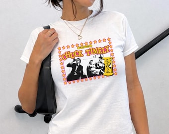 Chuck Timely & The Hourglass Baby Tee | Role Model Tour Inspired Shirt | 90s Y2K Graphic Tee | Concert Merch Outfit