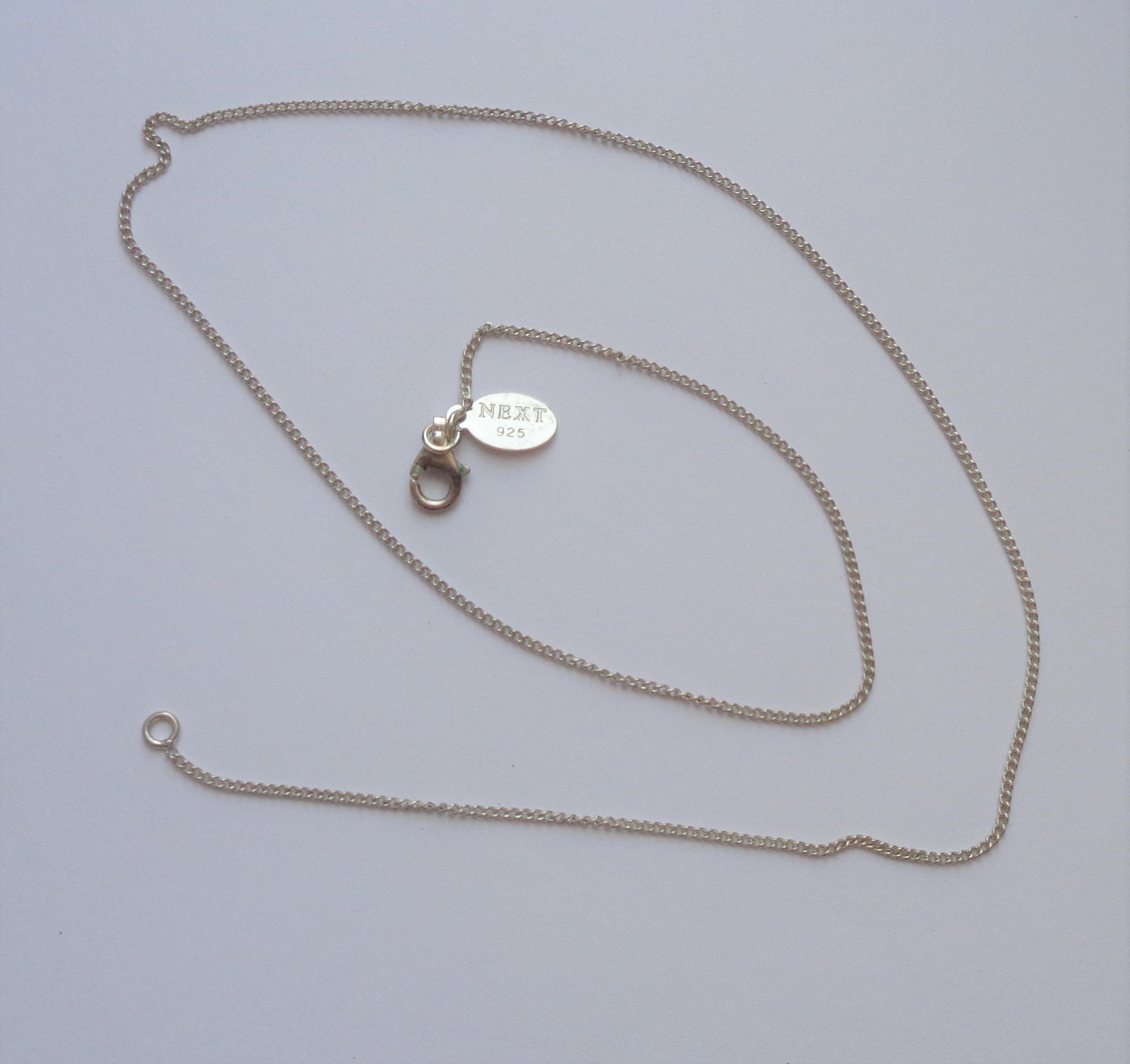 Silver Necklace Sterling Fine Chain 16 