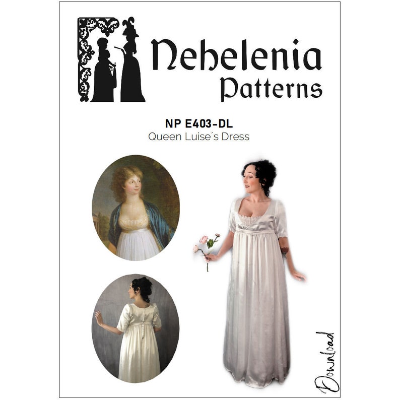 Regency Gown Pattern Queen Louise of Prussia PDF Download image 2