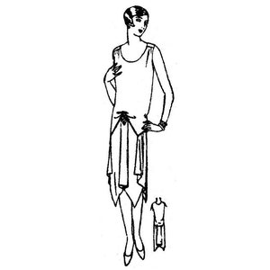 1928-avondjurk - een flapper jurk patroon