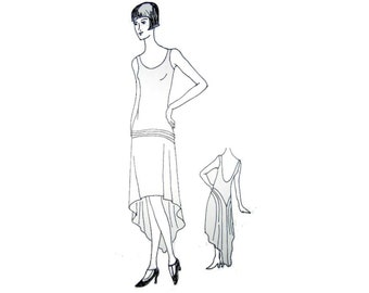 Champagne Mood Dress - 1920s flapper dress pattern