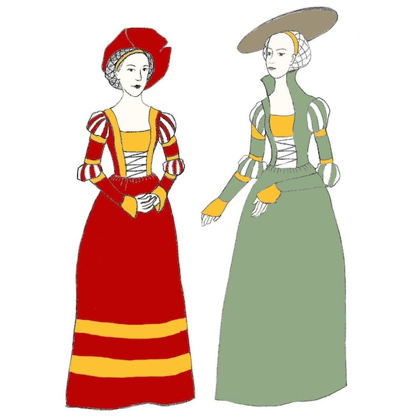 Cranach Gown - German Renaissance Dress Pattern (16th Century)