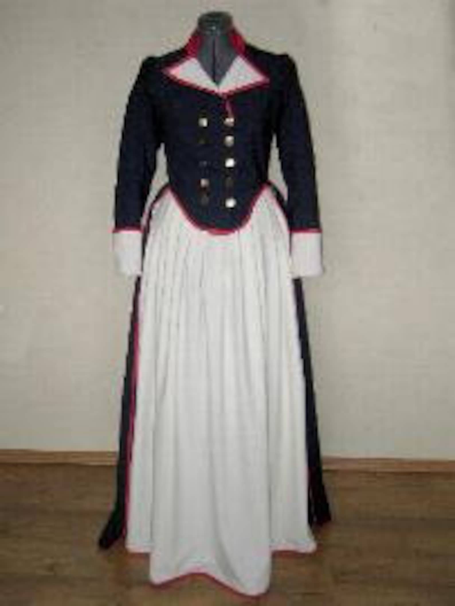 1790s French Revolution Redingote Dress Pattern 18th Century | Etsy